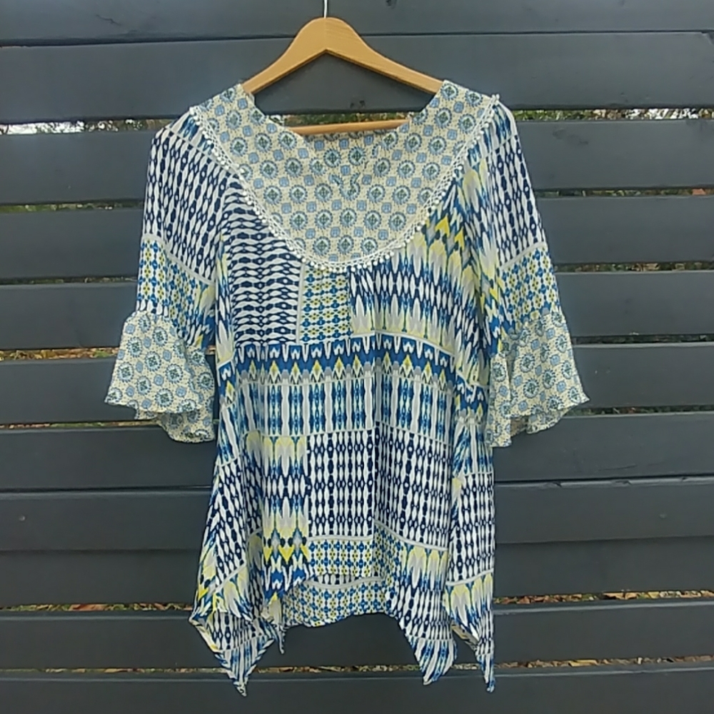 Flowy Kim Rodgers 3 quarter length tunic